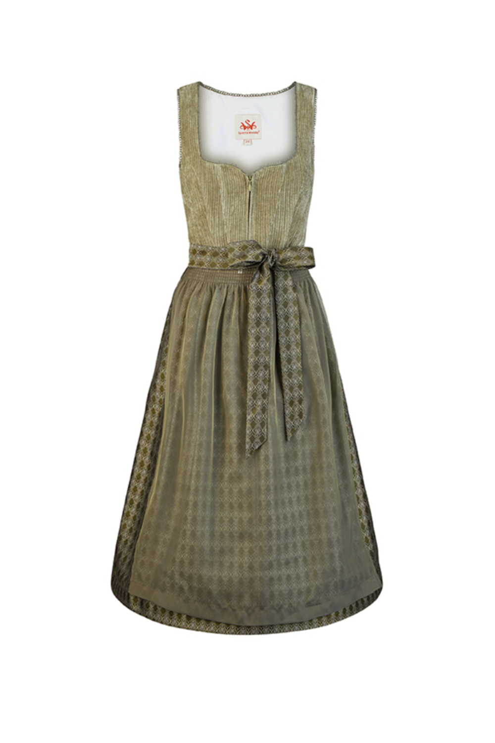 Spieth & Wensky Hildor Dirndl 70 cm – Salbei Grün