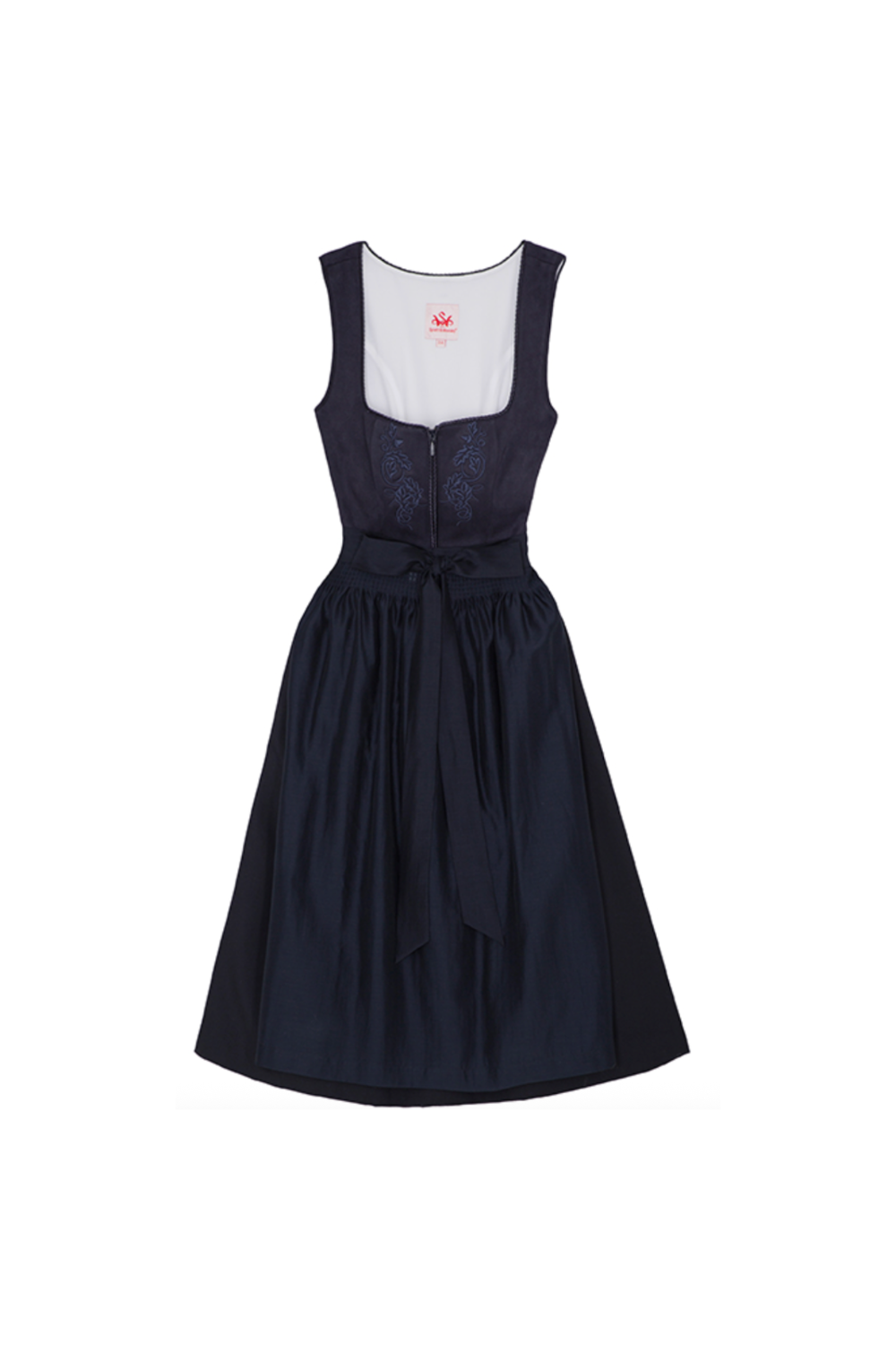 Spieth & Wensky Graziella Dirndl 70 cm – Velouroptik Dunkelblau