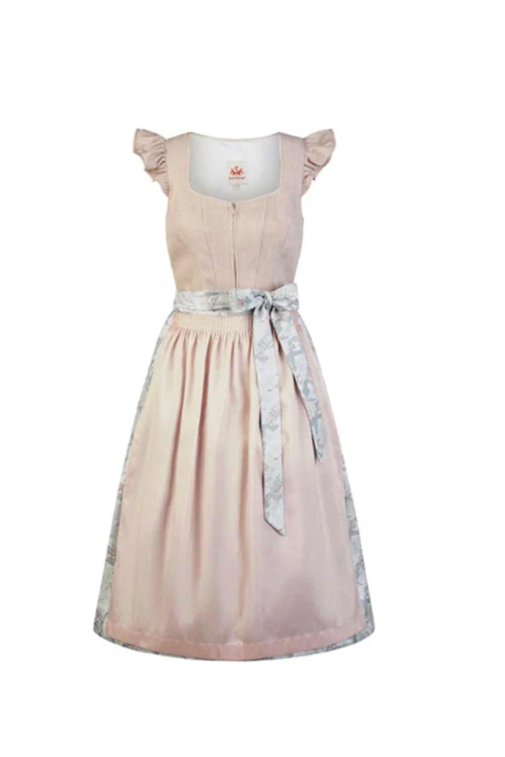 Spieth & Wensky Hadi Dirndl 70 cm – Rosa oder blau in Leinenoptik