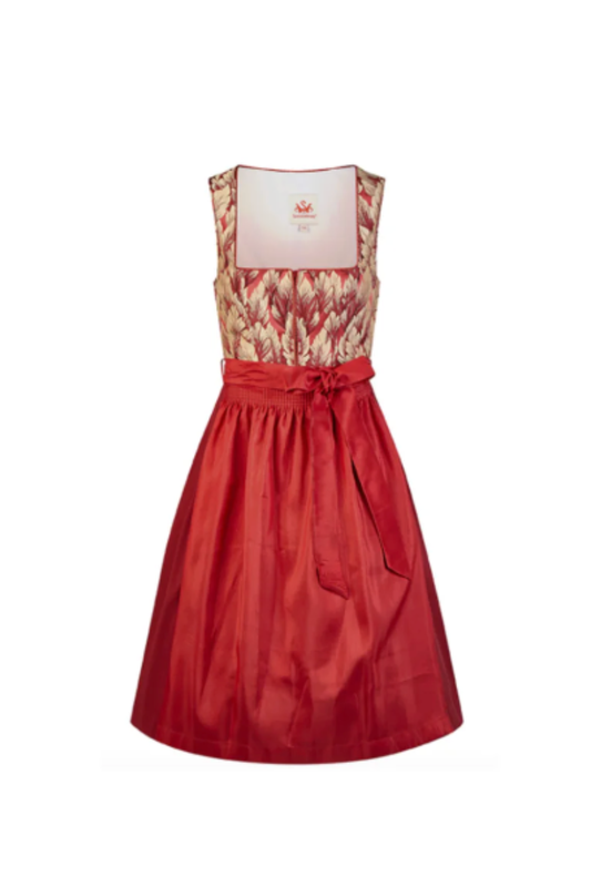 Spieth & Wensky Hella Dirndl 70 cm – Jacquard Rot