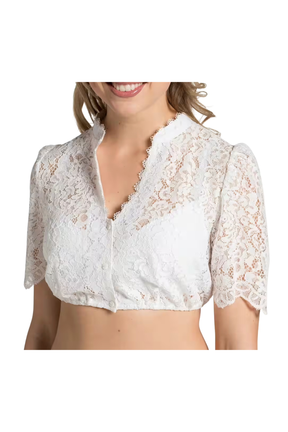 Spieth & Wensky Mellingen Dirndlbluse – Offweiß