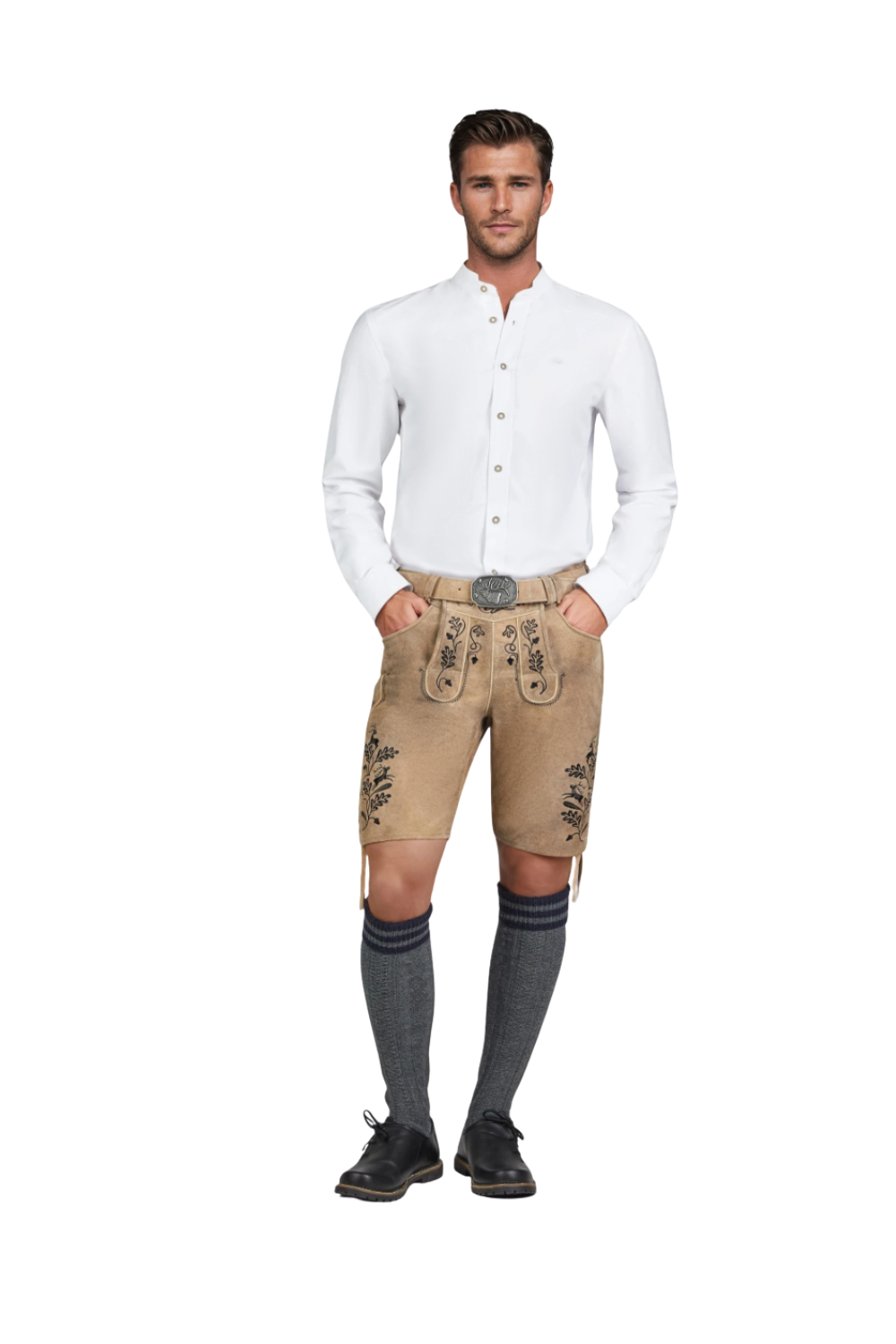 Spieth & Wensky Hofmeister Lederhose 45 cm – Lombok Schwarz