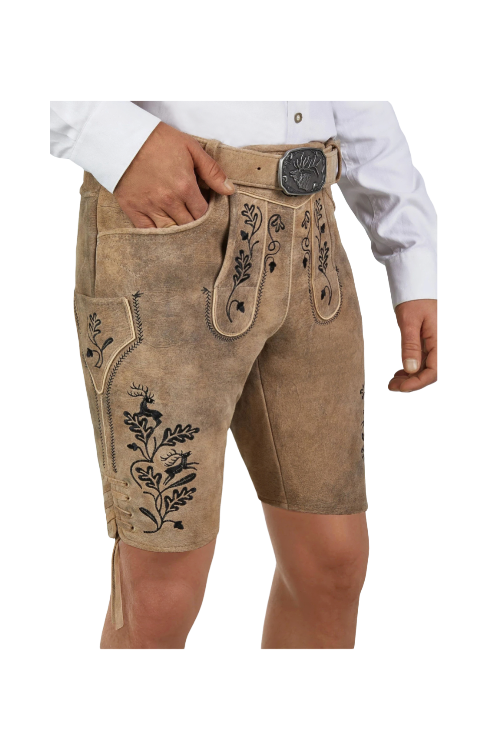 Spieth & Wensky Hofmeister Lederhose 45 cm – Lombok Schwarz