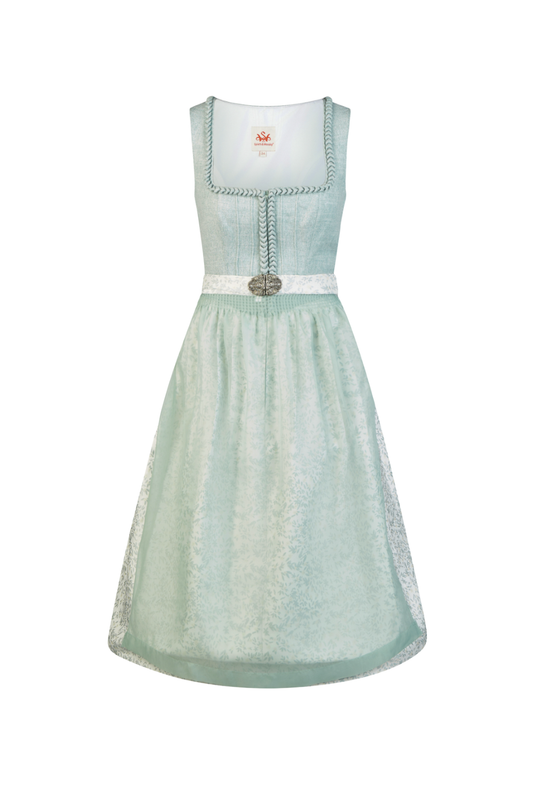 Spieth & Wensky Hala Dirndl 70 cm – Türkis & Gelb