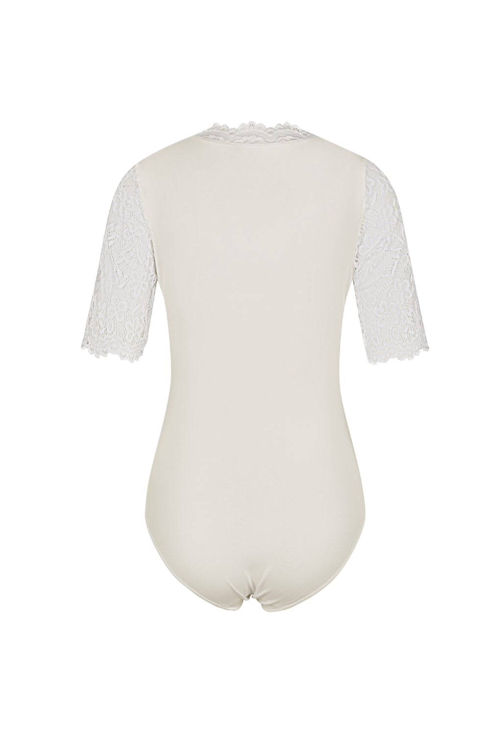 Nina v. C - Body Hanna – Spitze mit V-Ausschnitt in creme und schwarz
