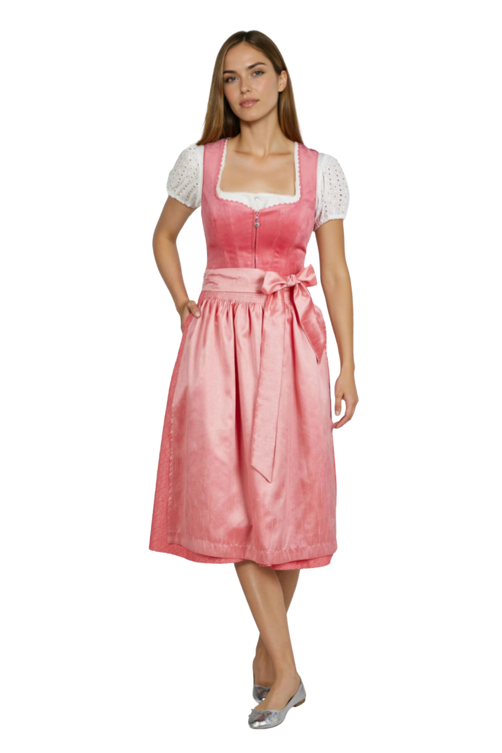 Spieth & Wensky Hummel Dirndl 70 cm – Koralle