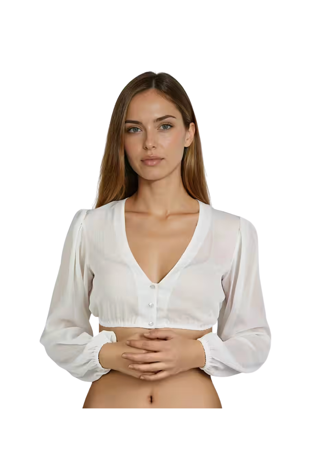 Spieth & Wensky Efeu Dirndlbluse – Offweiß & Schwarz