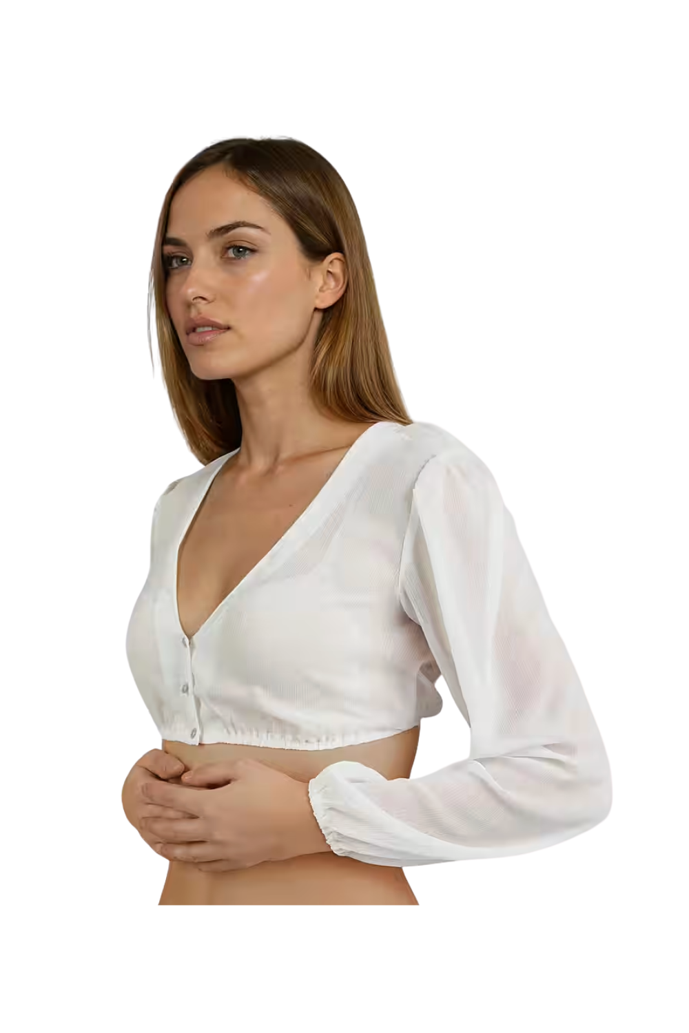 Spieth & Wensky Efeu Dirndlbluse – Offweiß & Schwarz