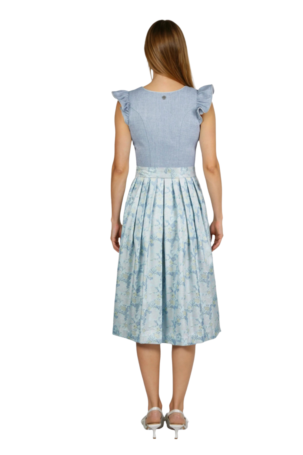 Spieth & Wensky Hadi Dirndl 70 cm – Rosa oder blau in Leinenoptik