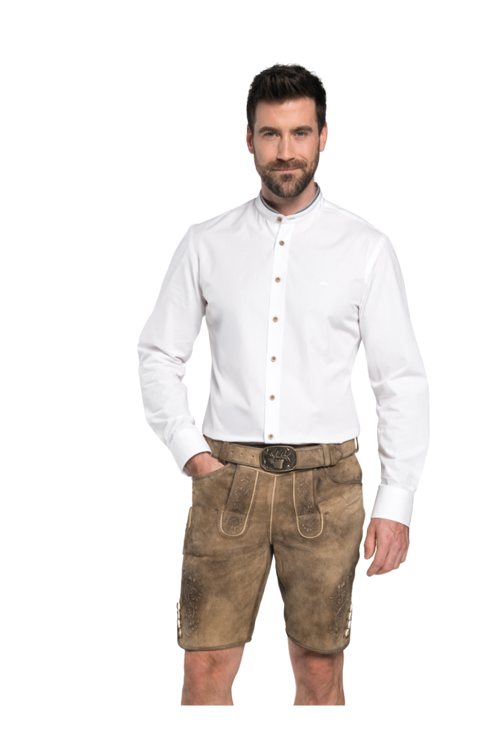 Spieth & Wensky Everest Lederhose 45 cm – Sandstein / St. Braun