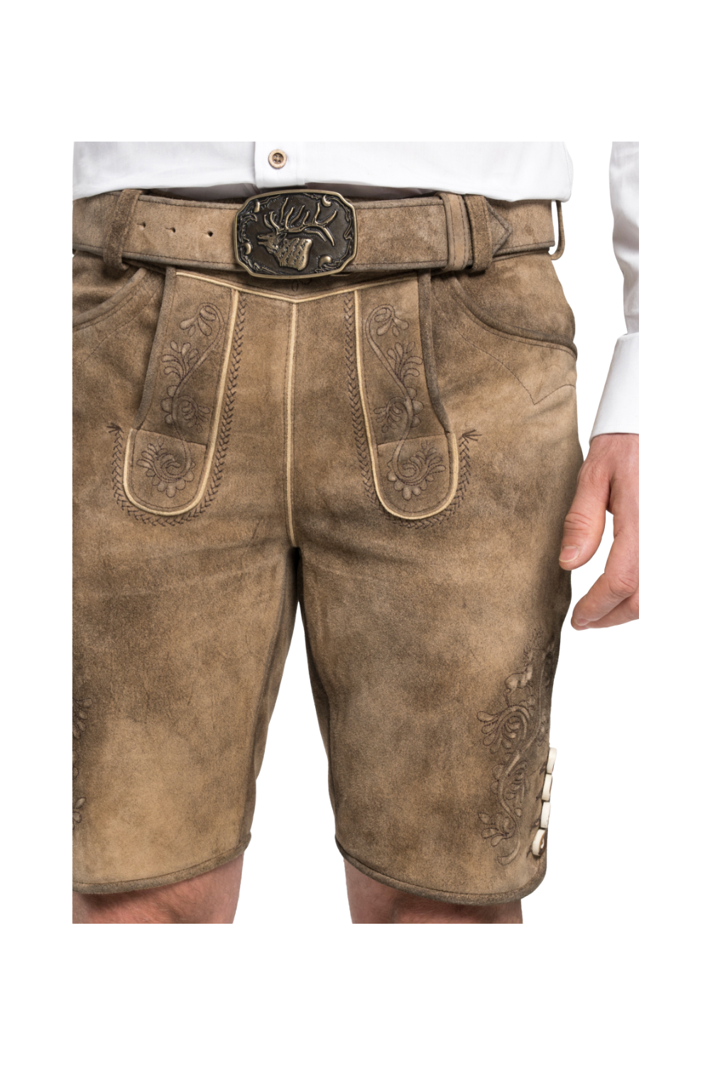 Spieth & Wensky Everest Lederhose 45 cm – Sandstein / St. Braun