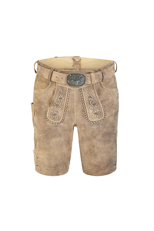 Spieth & Wensky Helmut Lederhose 45 cm – Lombok Stick Schoko