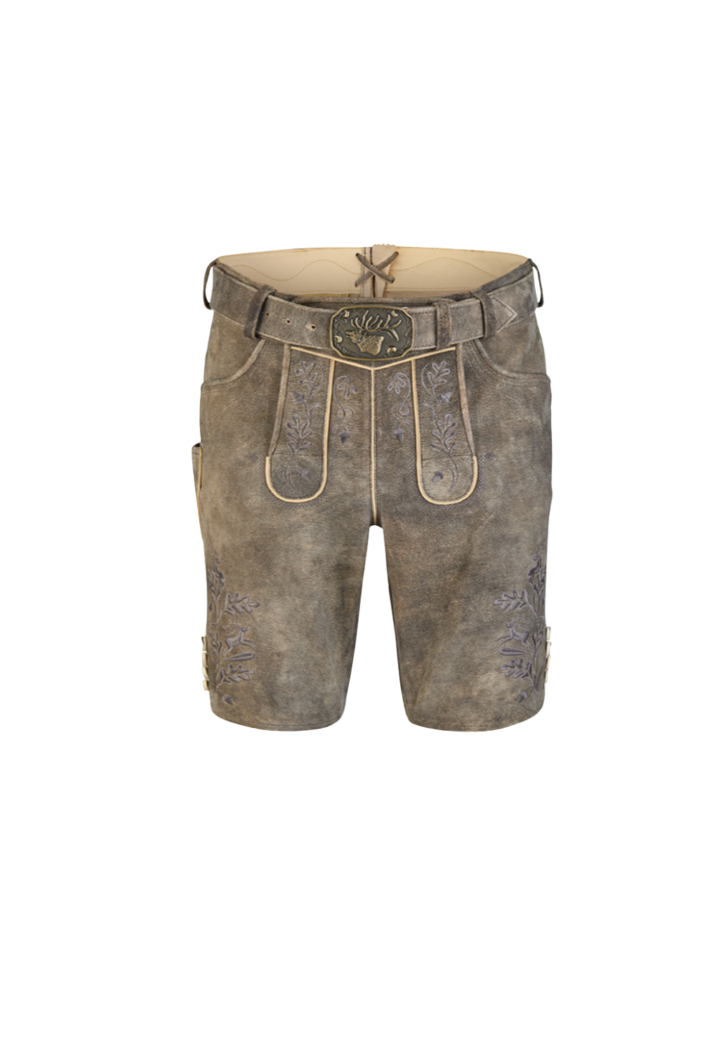 Spieth & Wensky Hartmut Lederhose 45 cm – Storm / St. Grau