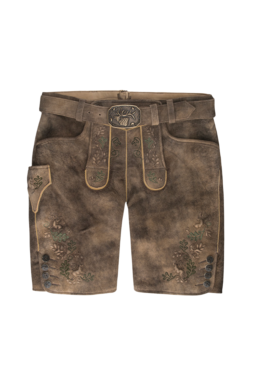 Spieth & Wensky Gerner Lederhose 45 cm – Antik Wild / Keder Braun