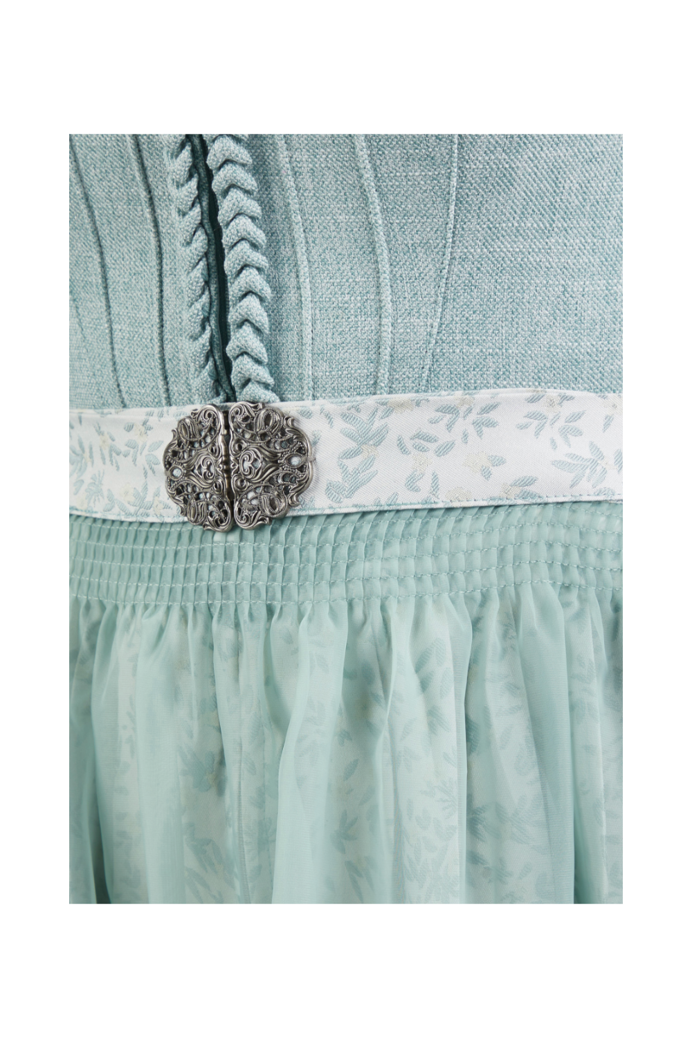 Spieth & Wensky Hala Dirndl 70 cm – Türkis & Gelb