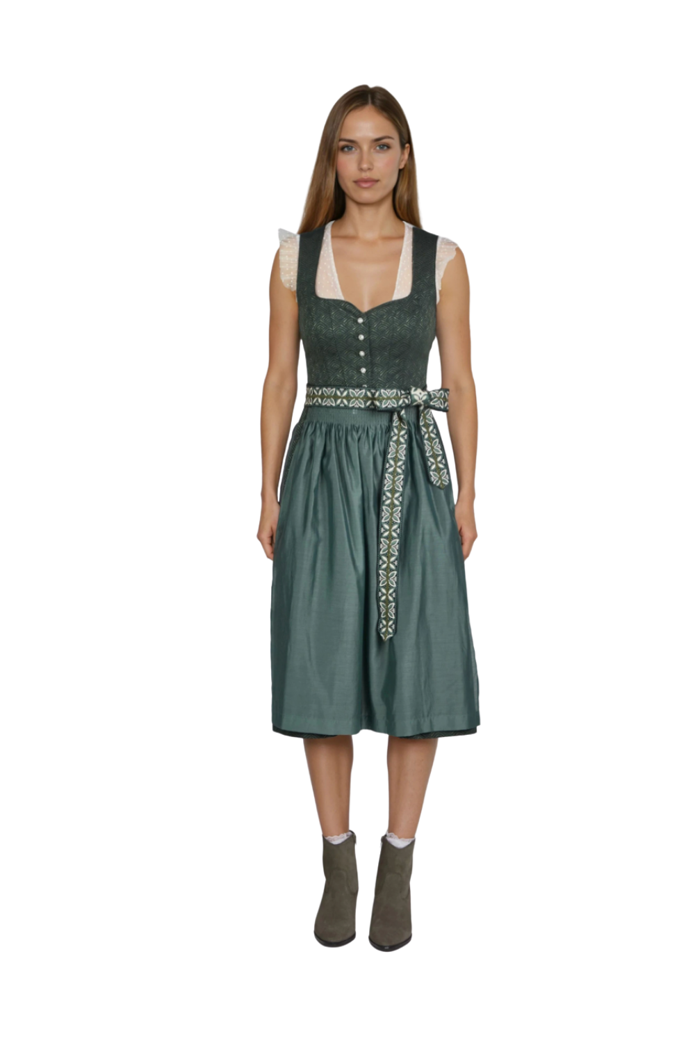 Spieth & Wensky Heidi Dirndl 70 cm – Oliv